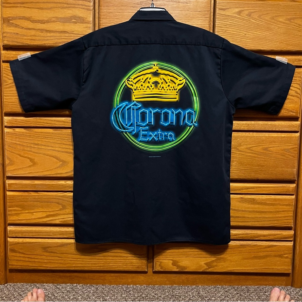 Corona Extra officially licensed embroidered & neon Imprinted Men’s XL Shirt